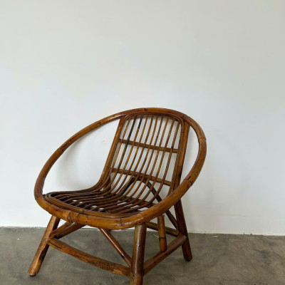 Ghế sò mây decor quán cafe 