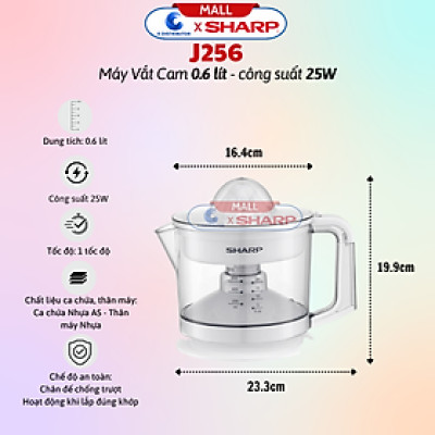 Máy Vắt Cam / Ép Cam Sharp J408 (40w) - J130 (130w) - J850 (85w) - J407 (40w) -  J256 (25w) - J415 (40w) - Hàng Chính Hãng - Bảo Hành 12 Tháng - Tiện Lợi