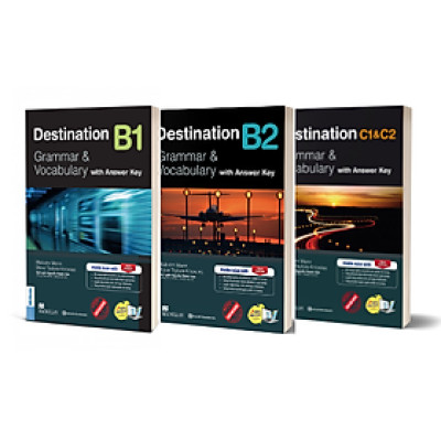 Combo 3 Cuốn Destination Grammar & Vocabulary B1, B2, C1&C2 (Kèm Đáp Án)