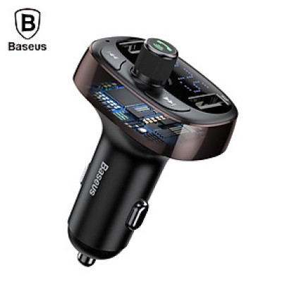 Tẩu sạc đa năng phát nhạc trên ô tô Baseus T Shaped S-09 Car Bluetooth MP3 Player - Hàng chính hãng