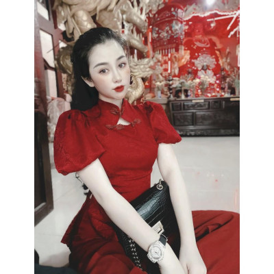 SET GẤM THƯỢNG HẢI CAO CẤP SJ08 (mẫu cổ kín )