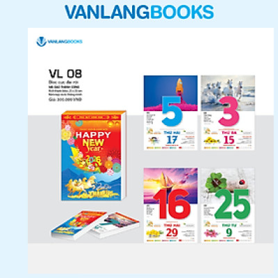 Lịch 2026 Bloc Cực Đại Rời – Mã Đáo Thành Công | Lịch Tết Treo Tường Cao Cấp Vanlangbooks | Mã: VL08