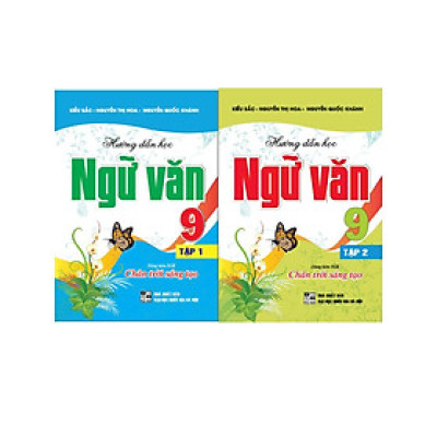 Sách - Combo Hướng Dẫn Học Tốt Ngữ Văn 9 - Tập 1 + 2 (Bám Sát SGK Chân Trời Sáng Tạo) - HA