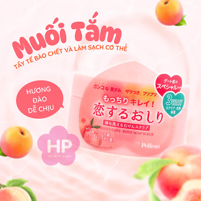 Muối Tắm Tẩy Tế Bào Chết Và Làm Sạch Cơ Thể Pelican Pelican Soap Pelican Hip Care Body Soap Scrub 180g