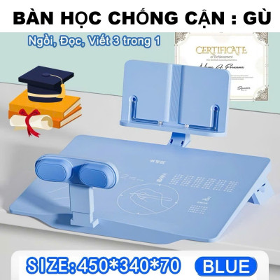 Bộ Chỉnh Sửa Tư Thế Ngồi Bàn Học Chống Cận,Chống Gù, Chống Ngủ Gật Cao Cấp – Thiết Kế Mặt Bàn Nghiêng 12 Độ