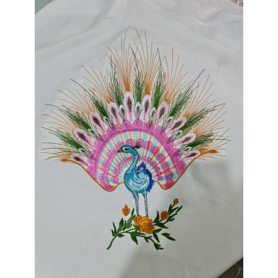 ĐỒ LAM ĐI CHÙA Thêm Chim Công Mới Vải Lụa