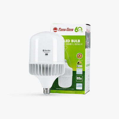 Bóng đèn Rạng Đông LED BULB trụ Nhôm đúc 80W Model: LED TR135NĐ1/80W.H