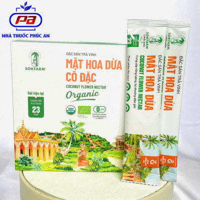 Mật hoa dừa cô đặc hữu cơ Sokfarm 250g - 1,4kg - chuẩn organic, thay thế mật ong, thơm ngon ngọt thanh