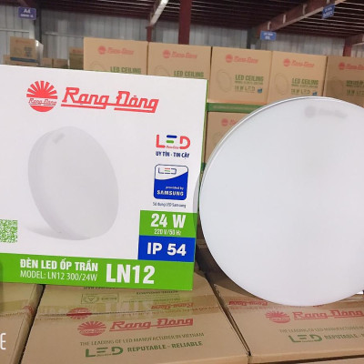Đèn LED ốp trần Rạng Đông Công suất 24W Model:  LN12 300/24w