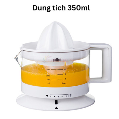 Máy vắt cam Braun CJ3000WH - Hàng chính hãng