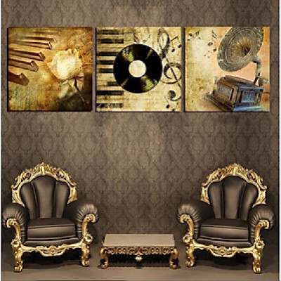 Tranh treo tường trang trí phòng âm nhạc 2 tặng kèm đinh chuyên dụng