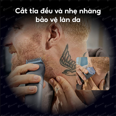 Máy cạo râu Philips Beard Trimmer 3000 Series BT3617/15 - Hàng chính hãng