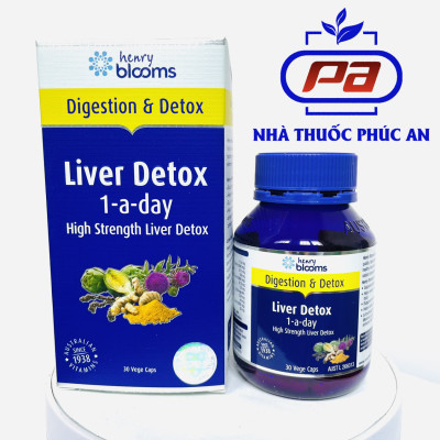 Viên uống hỗ trợ giải độc gan, bổ gan Liver Detox 1-a-day Henry Blooms 30 - 60 viên