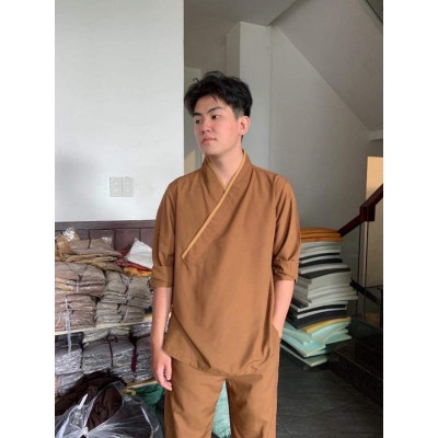 Đồ Lam Đi Chùa Pháp Phục Phật Giáo VẠT CHÉO