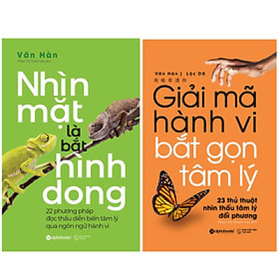 Combo Sách : Nhìn Mặt Là Bắt Hình Dong + Giải Mã Hành Vi, Bắt Gọn Tâm Lý - 23 Thủ Thuật Nhìn Thấu Tâm Lý Đối Phương