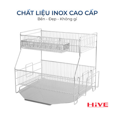 Giá úp chén bát HiVE SB 2 tầng
