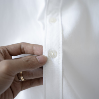 Áo sơ mi nam dài tay trơn cổ bẻ basic vải Linen sợi tự nhiên mềm mát