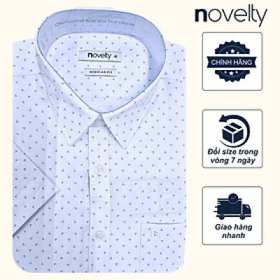 ÁO SƠ MI NAM NGẮN TAY NOVELTY REGULAR FIT RECYCLED