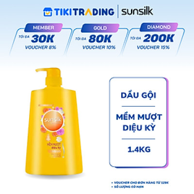 Dầu gội Sunsilk Mềm Mượt Diệu Kỳ 1.4kg