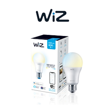 Bóng đèn WiZ thay đổi nhiệt độ màu Wi-Fi TunableWhite/9W A60 927-65