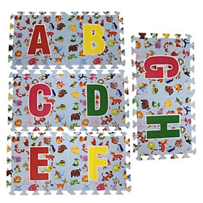 Bộ 26 tấm Thảm xốp cho bé Thoại Tân Thành, đạt tiêu chuẩn Mỹ và Châu Âu - kích thước 1 tấm 30x30cm, độ dày 0,9 - 1cm - 26 chữ cái (loại mới)