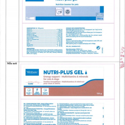 Nutri plus Gel - dinh dưỡng cao cấp cho chó mèo yếu và còi cọc 