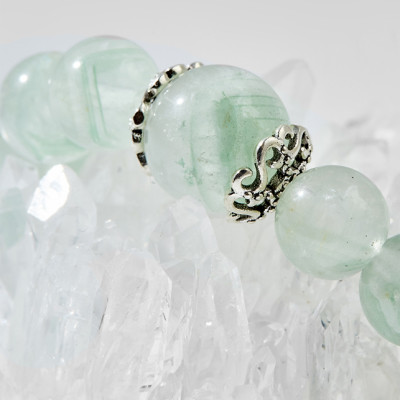 Vòng tay đôi thạch anh xanh charm sao Ngọc Quý Gemstones