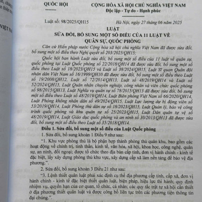 Sách Hệ Thống Toàn Văn Các Văn Bản Luật Về Quân Sự, Quốc Phòng – Những Quy Định Chi Tiết Thi Hành (V2641T)
