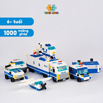 Đồ chơi lắp ráp Xe cảnh sát 6 trong 1 – Police Car - Toys & Joys