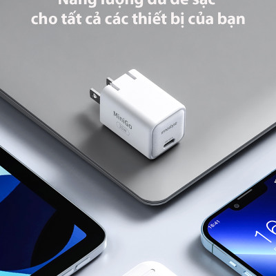  Sạc nhanh siêu nhỏ Innostyle Minigo GAN II 30W PD/PPS- Hàng chính hãng
