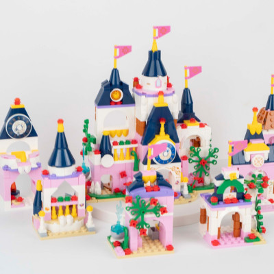Bộ 6 Đồ Chơi Lắp Ráp Lâu Đài Cổ Tích 6 Trong 1 - Fairy Tale Castle - Toys&Joys 8776 (447 Mảnh Ghép)