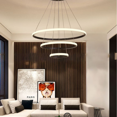 Đèn thả 3 vòng IRENE 3 chế độ màu ánh sáng trang trí nội thất 