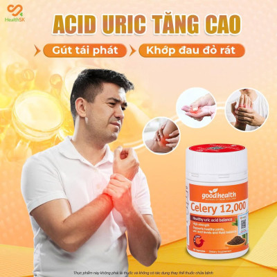 Goodhealth Celery 12,000 – hạt cần tây hỗ trợ Gout cân bằng acid uric trong cơ thể, hỗ trợ đường tiết niệu và dịch cơ thể