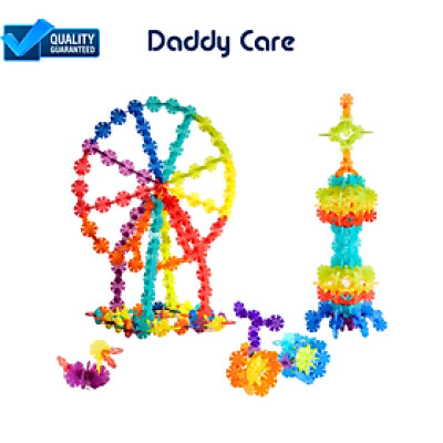 Bộ Lắp Ghép Cho Bé 3D Mideer Translucent Color Snowflake Blocks 200 Bông Tuyết Phát Triển Trí Tuệ