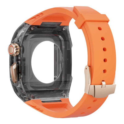 Ốp Case tích hợp dây đeo Lamborghini Style cho Apple Watch Series 4/5/6/SE/7/8/9/SE1,2,3 Size 40mm/41mm & 44mm/45mm - Hàng Chính Hãng
