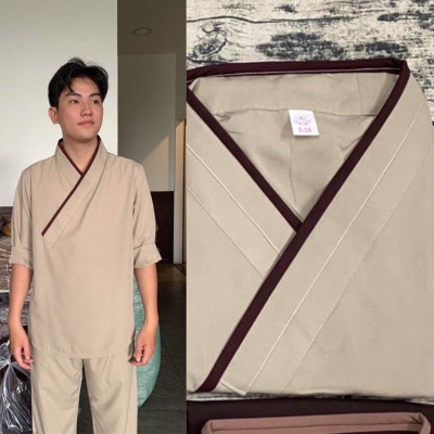 ĐỒ LAM ĐI CHÙA Chéo Nhật Nam Vải Kate