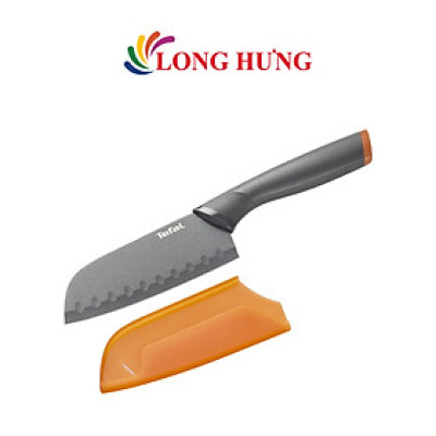 Dao làm bếp Titanium Santoku Tefal Fresh Kitchen 12cm K1220104 - Hàng chính hãng