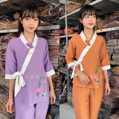 ĐỒ LAM ĐI CHÙA  Xéo Nơ Hoa Sen Tơ