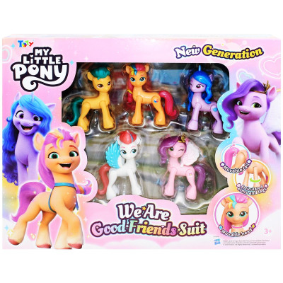 Bộ 5 Đồ Chơi Mô Hình My Little Pony - We Are Good Friends - Suit - ToTy DP02 (Mẫu Sản Phẩm Bên Trong Là Ngẫu Nhiên)