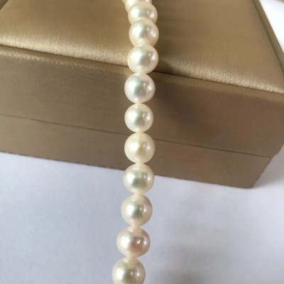 Vòng Tay Lắc Tay Ngọc Trai Nuôi 6-7ly Hạt Trắng Bóng Đẹp Tự Nhiên LTU568 Bạc Hiểu Minh