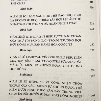 Bình Luận Khoa Học Bản Án Và Án Lệ