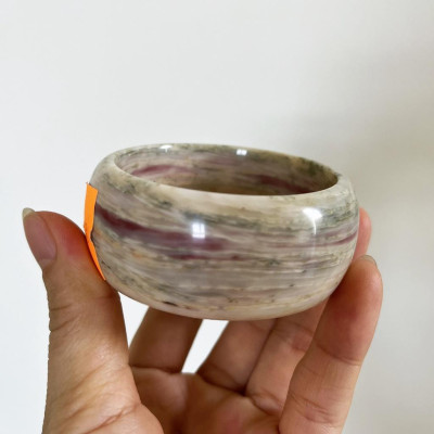 Vòng tay đá thật bản cao vân tím và đa sắc cho mệnh Thổ và Hỏa ( nhiều size)