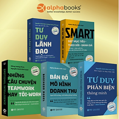 Combo Flashcard Kỹ Năng Lãnh Đạo: Tư Duy Lãnh Đạo + Tư Duy Phản Biện + Bản Đồ Mô Hình Doanh Thu + SMART Goal + Những Câu Chuyện Teamwork Hay Tôi-work