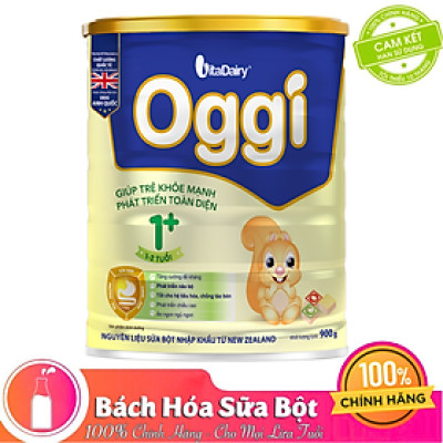 Sữa bột Oggi 1+ 900g giúp bé khỏe mạnh, phát triển toàn diện - VitaDairy