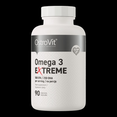 Ostrovit Omega 3 Extreme (90/180Viên), Viên Dầu Cá Siêu Cô Đặc, Hàm Lượng Cao 500mg EPA / 250mg DHA