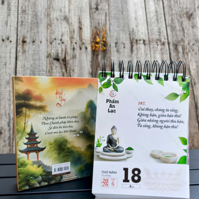  Sách Lịch bàn 2026 - Kinh Pháp Cú (365 ngày)