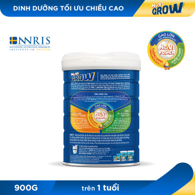Sữa Bột Nuvi Grow Trên 1 Tuổi Lon 900g - Phát Triển Chiều Cao