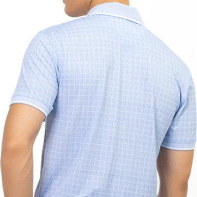 Áo Polo Nam Cổ Bo Không Túi Novelty NATMHCMCLR191110N - Xanh Da Trời