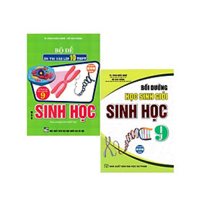 Sách - Combo Bộ Đề Ôn Thi Vào Lớp 10 THPT Môn Sinh Học + Bồi Dưỡng Học Sinh Giỏi Sinh Học 9 - Phan Khắc Nghệ (Bộ 2 Cuốn) HA