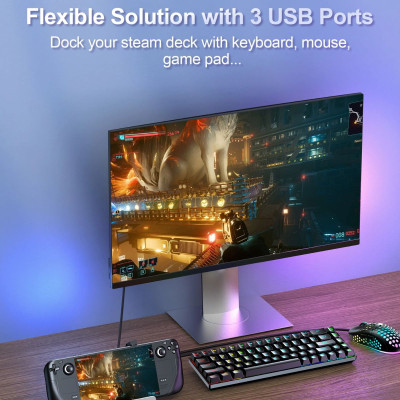 Bộ Hub chuyển đổi Choetech HUB-M77 5in1 Docking Station (HDMI 4K60Hz + USB*3 + PD100W)- Hàng chính hãng